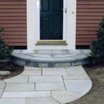 Multiple Pattern Bluestone Walk with Landing