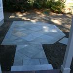 Diamond Pattern Bluestone Landing and Patio