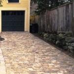 Antique  cobblestone (Belgian Block) ramp to carriage house