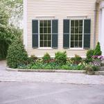 Antique granite curbstone edging