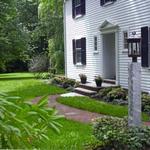 Front entrance planting with lightpost - partial sun