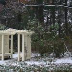 Benched Arbor in winter